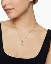 Renaissance® Pearl Necklace in 18K Yellow Gold with Pearls and Diamonds, 20mm